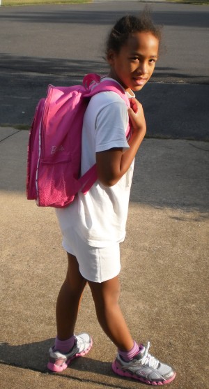 Becca 1st day school 2011