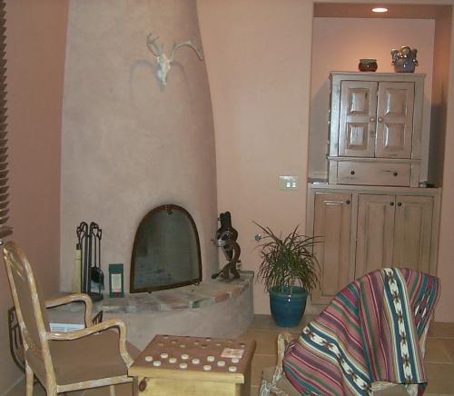 Casita fireplace
