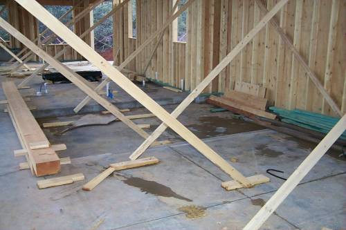 Framing goes up